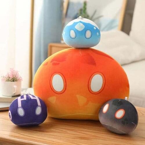 Game Genshin Impact Slime Cosplay Props Plushie Plush Doll Cartoon Toys Kids Birthday Gift Cute Toys