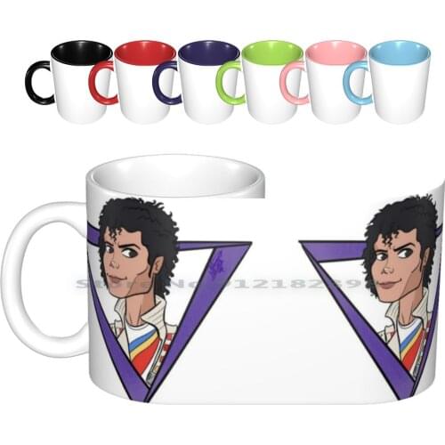 Change The World! Ceramic Mugs Coffee Cups Milk Tea Mug Michael Jackson Mj Captain Eo Eo Magic Eye Theater 80s Creative