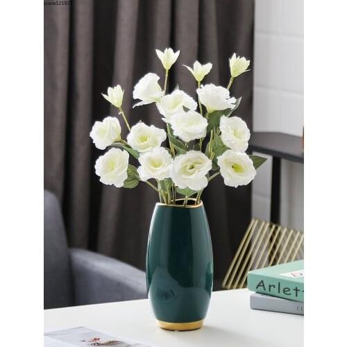 European Style Ceramic Vase Luxury Phnom Penh Flower Arrangement Container Room Countertop Hydroponic Flower Vase Home Ornaments