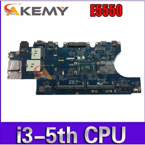 Akemy I3-5010U LA-A911P For Dell Latitude E5550 Laptop Motherboard CN-0H89GR H89GR M0YKF Mainboard 100%Tested