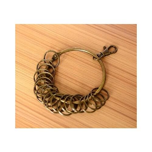 Metal Blank Keyring Keychain Split Ring Keyfob Key Holder Rings Women Men DIY Key Chains Accessories Figure Doll Toys