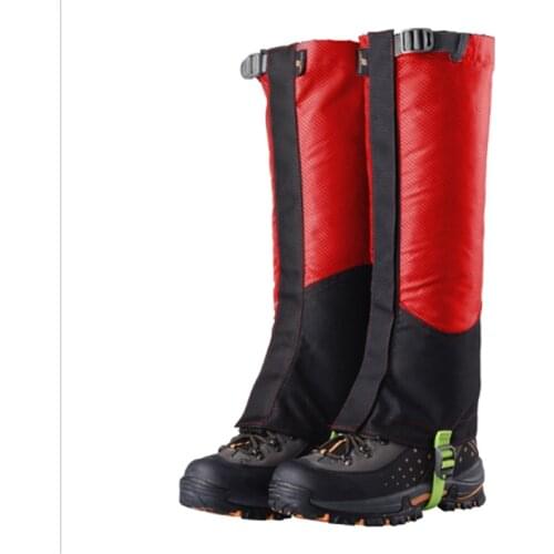 Multi-function Outdoor Mountaineering Hiking Red And Black Wear Oxford Cloth Snow Cover Dust Cover Leggings Waterproof Covers