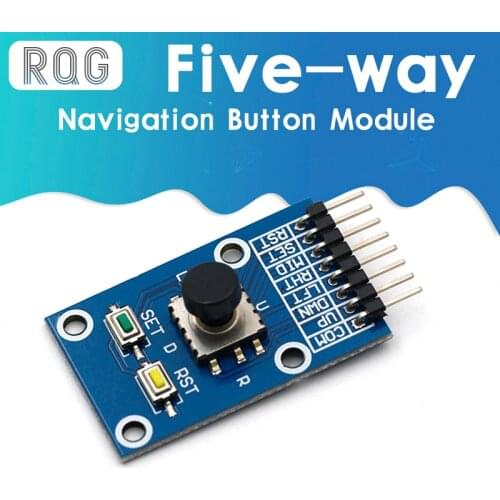 Five Direction Navigation Button Module for MCU AVR Game 5D Rocker Joystick Independent Keyboard for Arduino Joystick Module