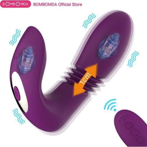 Newest Telescopic Vibration Dildo Vibrator G Spot Vibrator Wireless Remote Control Clitoris Stimulator Erotic Sex Toys for Women
