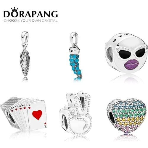 NEW 2018 NEW 100% 925 Sterling Silver Open My Heart Pave Clip Multi-Color CZ Fit Bracelets DIY Necklace factory wholesale