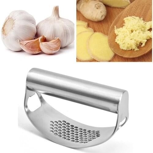 Garlic Press Rocker Stainless Steel Garlic Crusher Garlic Mincer Presses Ginger Press Squeezer Kitchen Gadgets Kitchen Tool