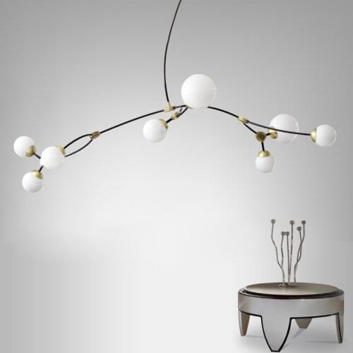 Simple Design Chandelier Lamp Modern Art Deco Ceiling Hanging Lights Living Dining Room Tree Branch Lighting Fixtures