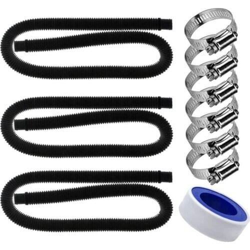 Replacement Hose For Above Ground And Inground Pool,Pool Water Pipe With Clamp,1.25 Inch Diameter 59 Inch Long