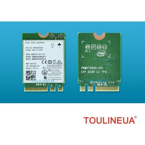 Brand new for Intel 8260NGW Dual band Wireless-AC 8260 8260NGW VPro 8260ac 8260 ac 867Mbps BT4.2 5G 867Mbps M2 Network Card