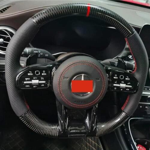 For Mercedes-Benz AMG 2019 Theather Steering Wheel Carbon