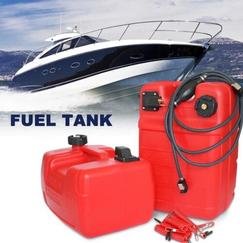 12L 24L Boat Yacht Engine Marine Outboard Fuel Tank Oil Box Container Portable Red Plastic Anti static For Yum Yamaha