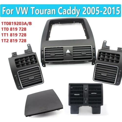 1Set Car Air Conditioning Air Vent for VW Touran Caddy 2004-2016 Air Conditioning A/C Air Vent Outlet 1T0819203A/B 1T0 819 703