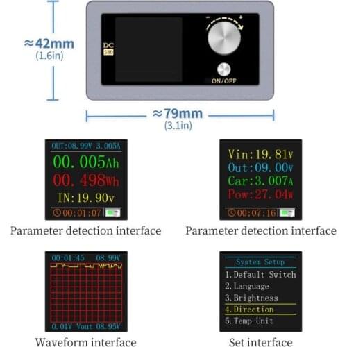 2021 New DC-580 Digital Controlled Buck-Boost Converter Adjustable Power Supply Module