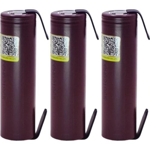 3pcs/lot Liitokala new HG2 18650 3000mAh battery 18650HG2 3.6V discharge 20A, dedicated For hg2 batteries + DIY Nickel