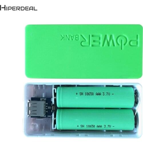 5600mAh 2X 18650 USB Power Bank Battery Charger Case DIY Box For iPhone For Smart Phone MP3 Electronic Mobile Charging QIY25 D3S