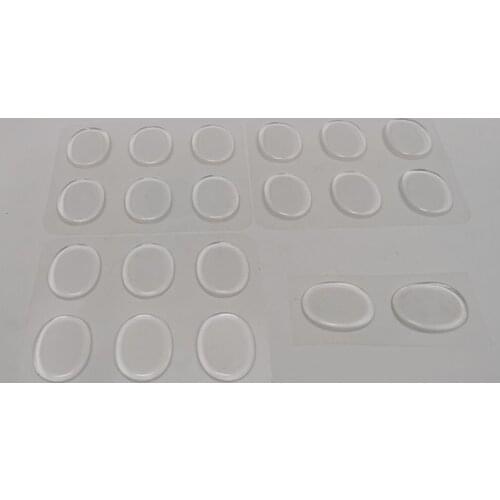 MagiDeal 6 Pieces Clear Drum Dampener Damper Gel Pads Percussion Instruments for Drums Tone Control