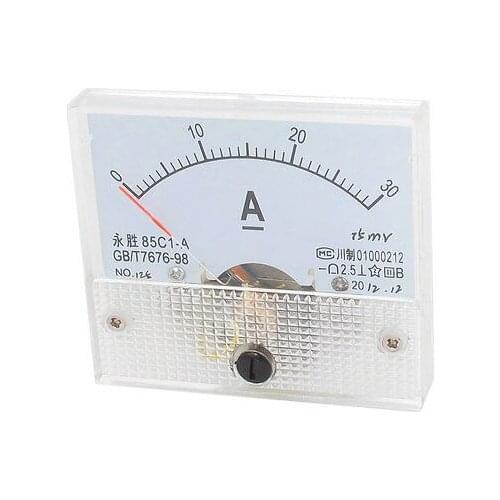 85C1-A DC 0-30Amp Class 2.5 Precision Panel Mounted Analog Ammeter Meter