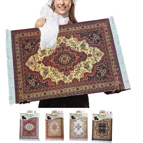 Large Mouse Pad Persian Carpet Laptop Pc Gamer Mechanical Keyboard Mousepad Edge White Tassel Rubber Table Mat for Pet