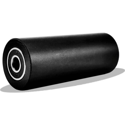 Diameter 40mm,Hole 10mm , Black Polyurethane bearing ,POM Hard surface wheel, Driven pulley,Mute Guide wheel Double bearing