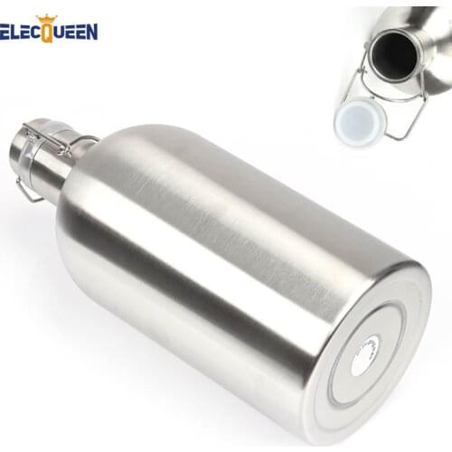 2L Stainless Steel Double Wall Growler with Secure Swing Top Lid for Freshness ,64oz Stainless Steel Beer Keg