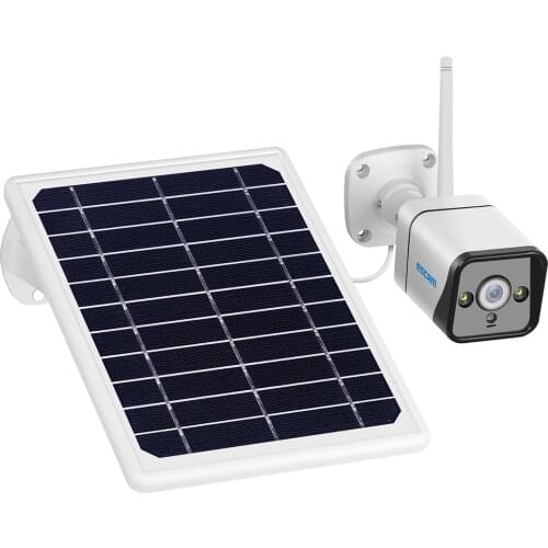 ESCAM QF320 1080P 4G Battery PIR Alarm IP Camera with Solar Panel Full Color Night Vision Two Way Audio IP66 Night Vision Camera