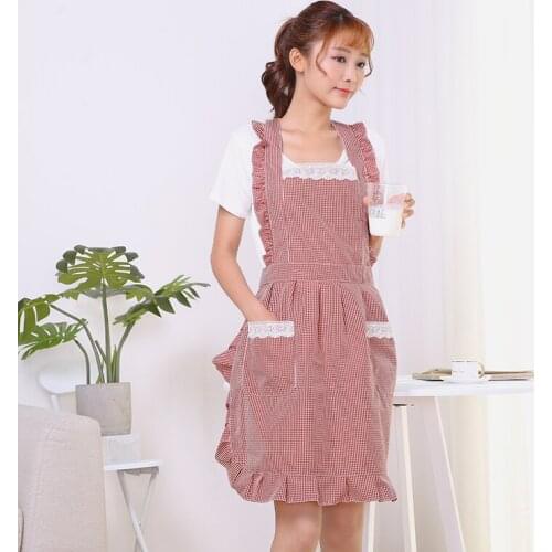 Apron kitchen female waterproof and oily waist coffee shop overalls cute home workwear overall