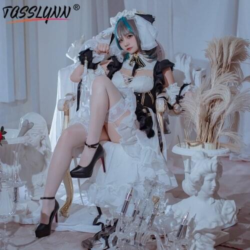 Cheshire Azur Lane Cosplay Costume Game Cosplay Costumes for Women HMS Cheshire Formal Dress Female Party Clothing Outfits