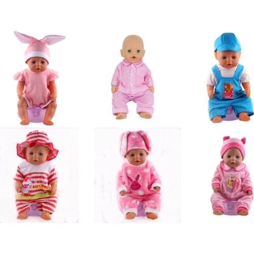 Doll Pajamas Unicorns Cute Rabbit Panda Nightgowns Fit 18 Inch American&43 Cm Baby New Born Doll Generation Christmas Girl`S Toy