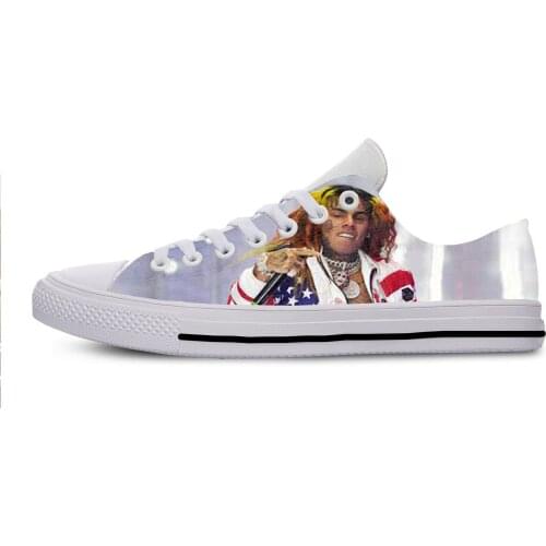 2019 Hot Cool Fashion New Summer Handiness Casual Harajuku Shoes 3D Print For Man Woman Hip Hop Rap Music Rock 6ix9ine 69
