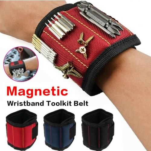 Powerful Magnetic Wrist Strap Multi Function Magnet Picker Handle Suction Screw to Accommodate Oxford Cloth Tools