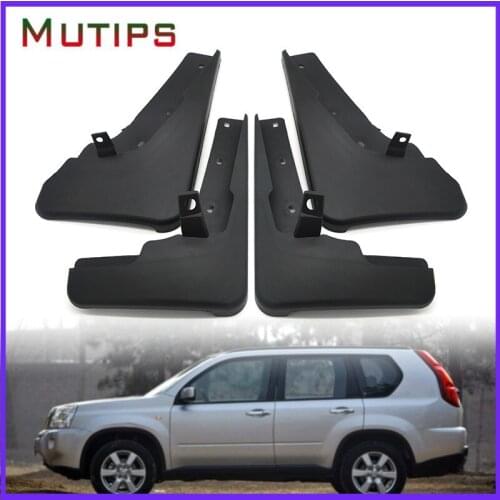 Mutips 4Pcs Black Mud Flaps Splash Guards Mudguards Car Fender Accessories For Nissan X-Trail T31 2008 2009 2010 2011 2012 2013