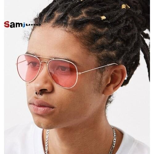 Samjune 2018 Fashion Sunglasses Women Men Optical Brand Design Vintage Sea Sun Glasses Women Uv400 Protect