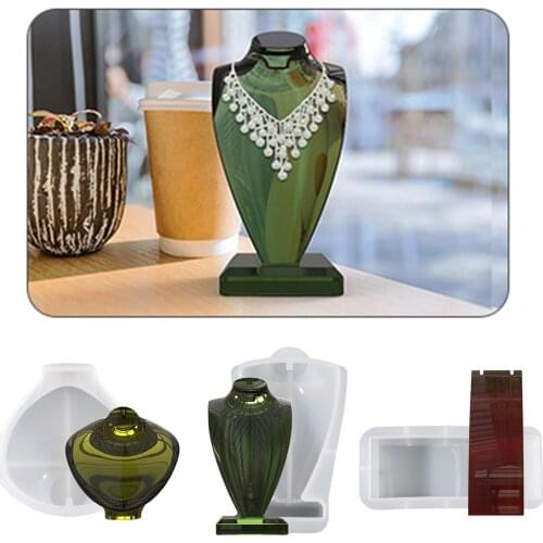 Silicone Jewelry Display Mold DIY Create Holder Epoxy Resin Casting for Shop