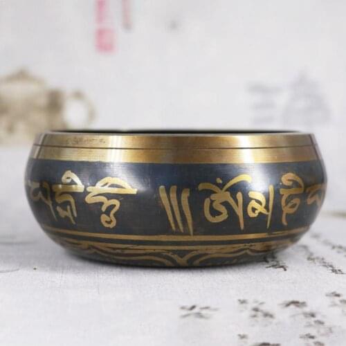 Tibetan Singing Buddhism Meditation Bell Hand Hammered Copper Buddhist Brass Chakra Yoga Healing 4.8 Gift Spiritual P1L1