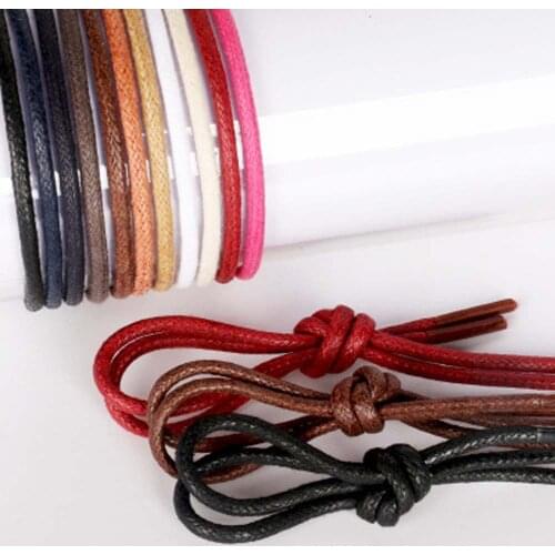 Thin Dress Shoelaces Wax Round Brogues Laces Cord