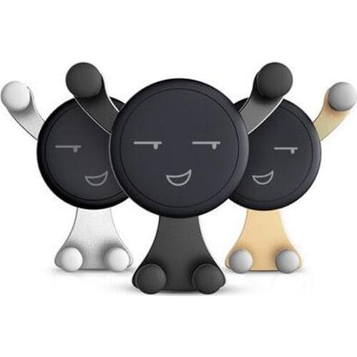 Universal No Magnetic Mini Smiley Tripod Smartphone Stand Holder For Iphone Samsung Xiaomi for Car Air Vent Mount Phone Holder