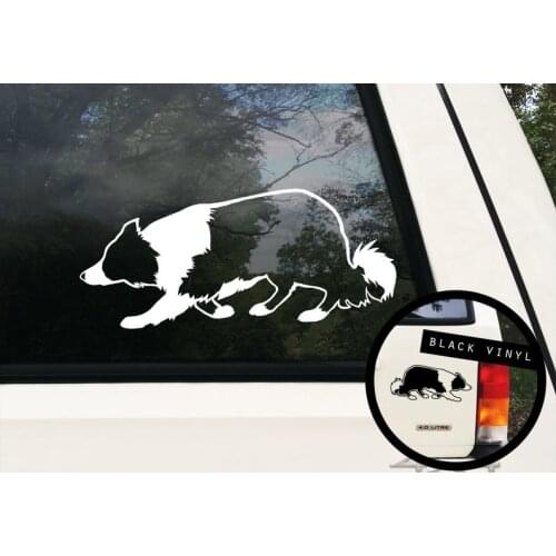 JuYouHui Exterior Accessories Decal Border Collie Bumper Sticker Border Collie Decal Dog Breed Sticker Stockdog Decals
