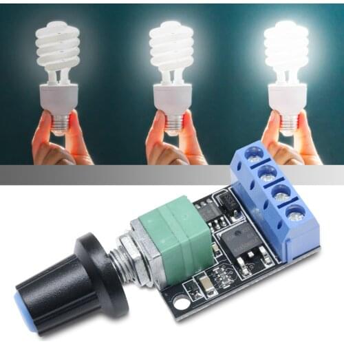 High Linearity 5V 9V 12V 10A PWM DC Motor Speed Controller LED Dimmer Dimming Module Adjustable Speed Regulator Control Switch