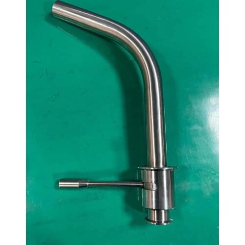 QiiMii Food Grade High Quality Racking Arm Valve with 1.5" Tri Clamp SS304 Sanitary stainless steel Supporting the custom