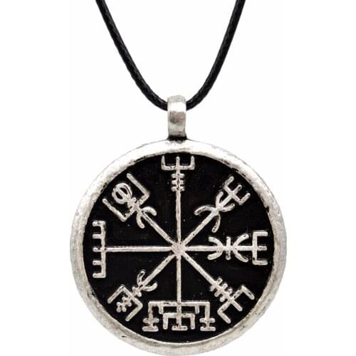 1pcs Viking Eunes Helm of awe Pendant Necklace For Men Ancient Tribe Amulet Jewelry XL190