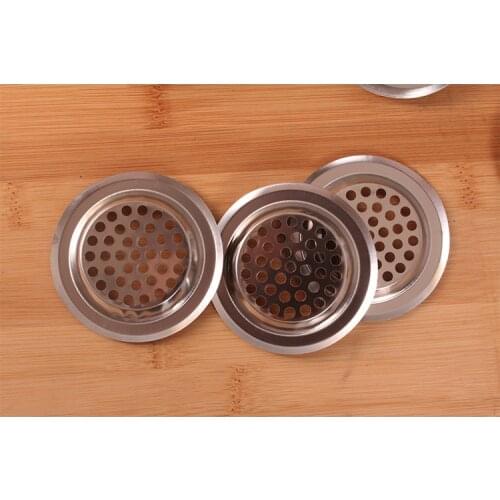 10pcs/lot Stainless Steel Sewer Filter Mesh Sink Strainer Kitchen Appliances / Waste Stopper Prevent Clogging KC 1404