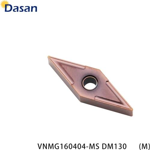 10pcs VNMG160404 MS VNMG 160408 TM Carbide Inserts CNC Lathe Turning Knife Blade Cutter Plate Tool for Metal