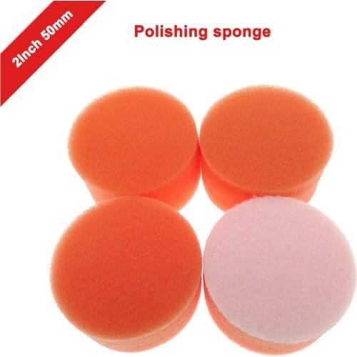 2Inch 50mm Orange Sanding Sponge Car Polishing Waxing Sponge Sandpaper Car Wash Beauty