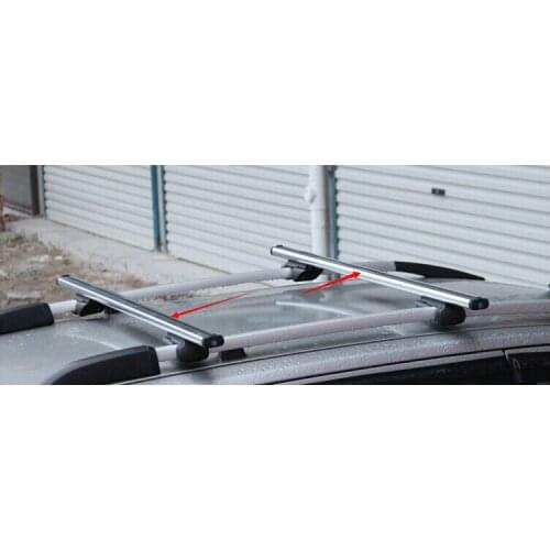 2PC High quality! 135CM ALUMINUM TOP ROOF RACK CROSS BAR CARRIER /ADJUSTABLE CLAMPS