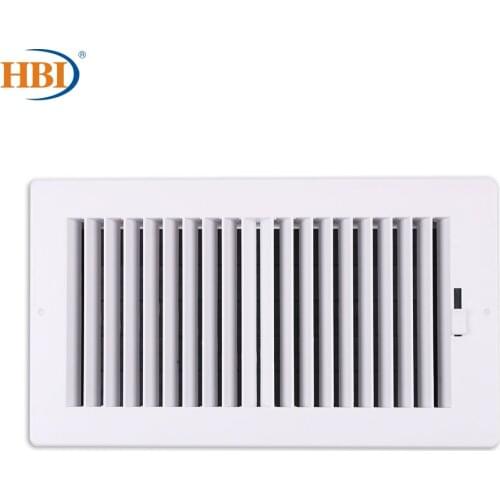 2-Way W12" x H6" Bright White Finished Plastic Sidewall/Ceiling Register Air Grille Air Vent Ventilation Equipment
