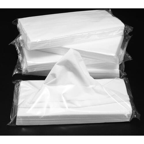 4 Packs 160 Sheets Car Tissue Towels Bag Soft Paper For Car Visor Tissue Holder Box White Color Car Towels Tissue