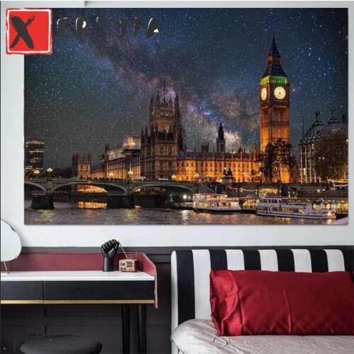 5d Diy diamond painting City night view full picture square drill diamond embroidery rhinestone painting diamond mosaic gift