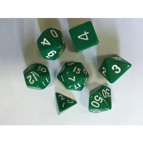 7pcs/set Dichromatic D4 D6 D8 D10 D12 D20 Polyhedral Dices Numbers Dials Desktop Drop Shipping Table Board Game 2021 New