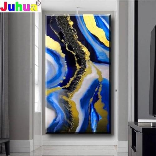 Large Size Diamond mosaic Abstract Blue Sea 5d Diy Diamond painting full square round embroidery sale Living Room Wall decor