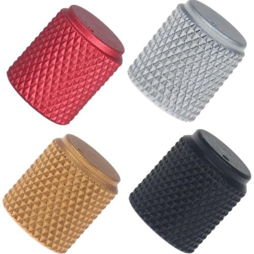 Aluminum Knobs Sand Blast Knurling Knob Solid Machined Metal Knob Potentiometer Knobs Volume Audio Adjustment Knob